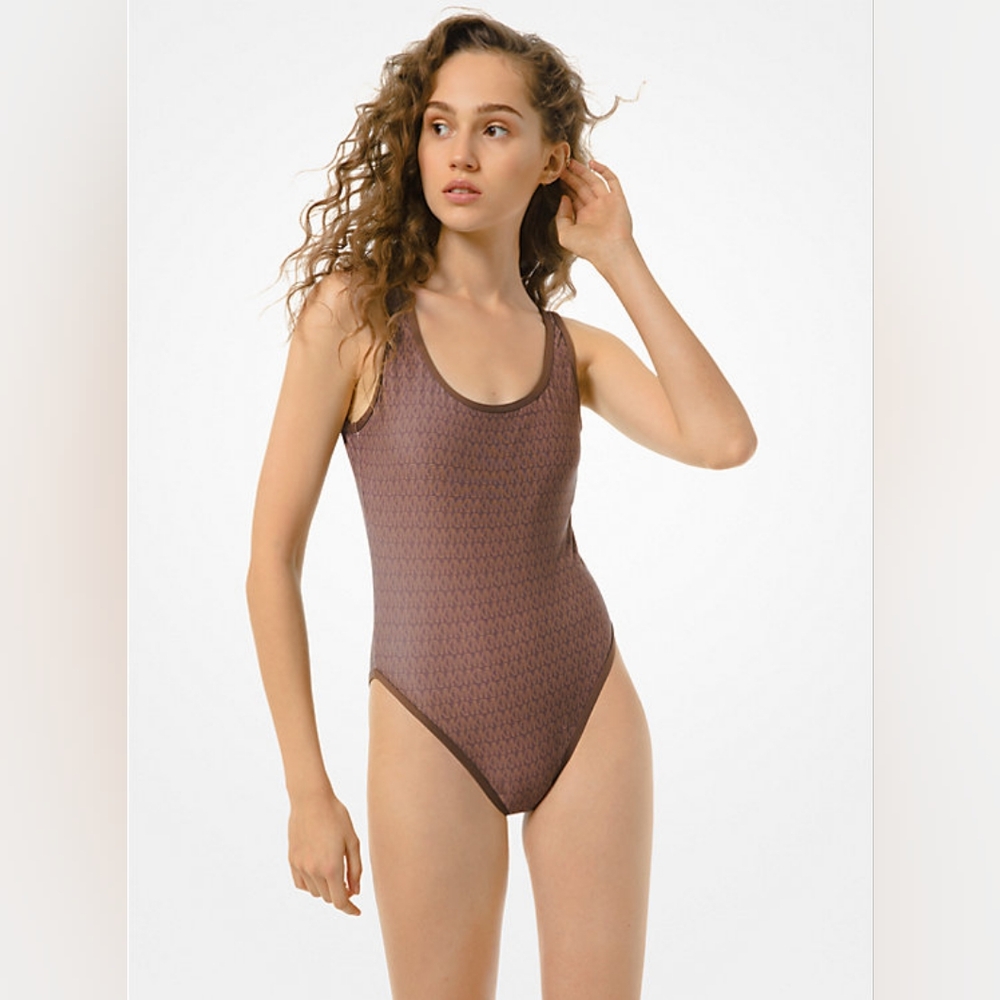 Michael Kors Logo Swimsuit Size Lg